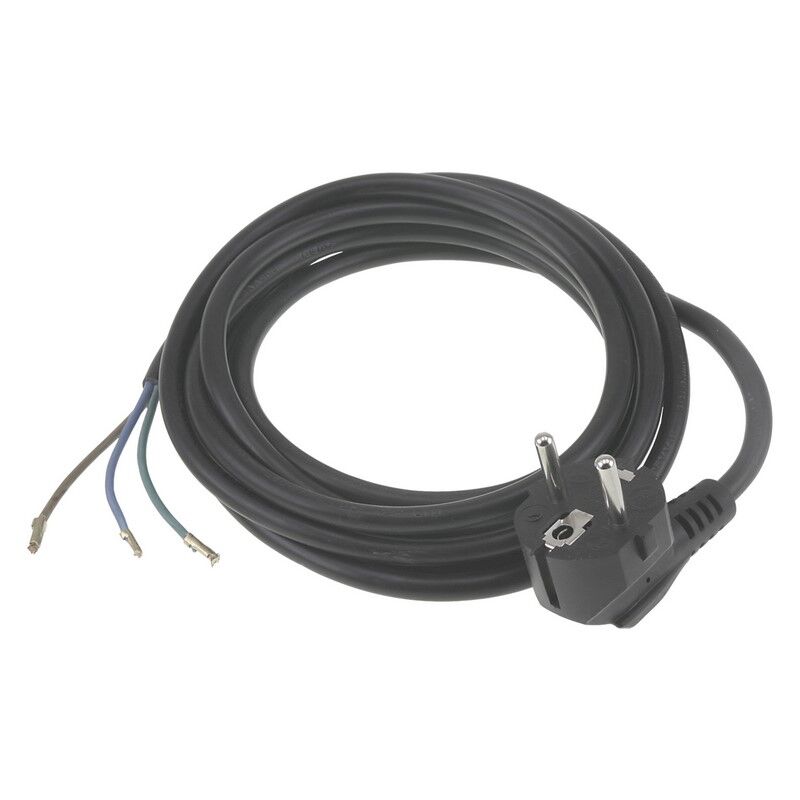 Q-Link aansluitsnoer randaarde, 2500w 3 x 1.0 mm. 2.5 m zwart