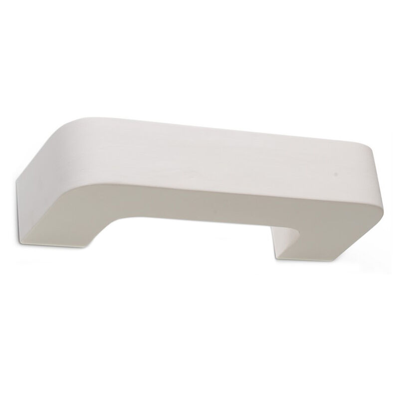 Moderne up down wandlamp Loekie, wit, keramiek