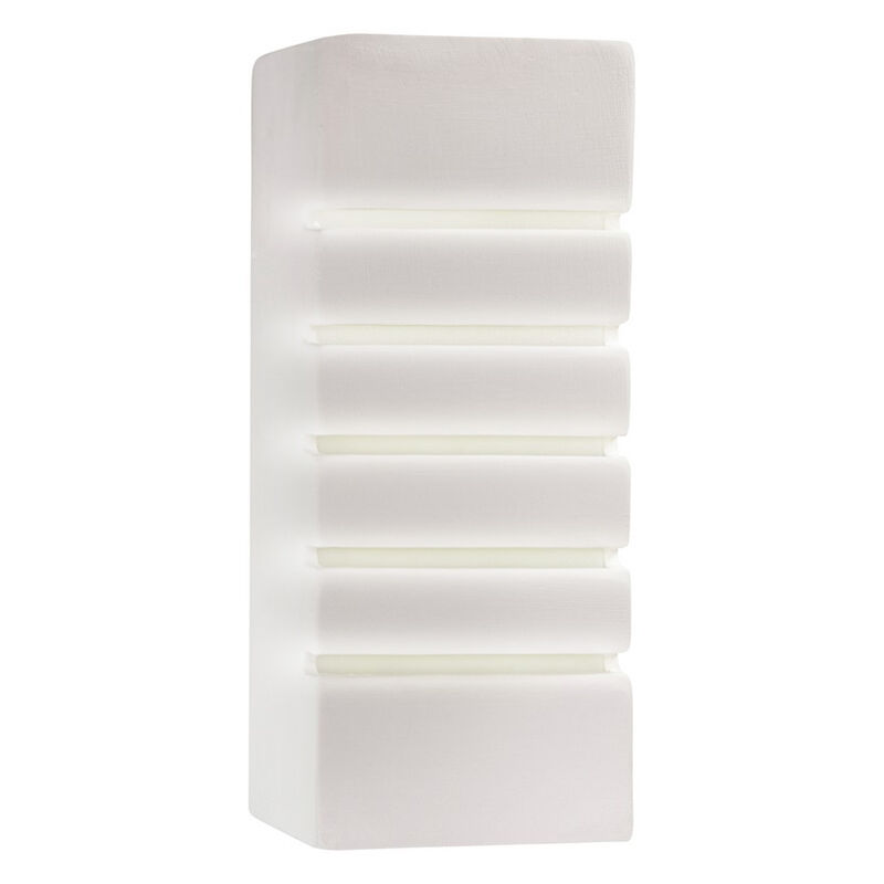 Moderne up down wandlamp Lysan, wit, keramiek