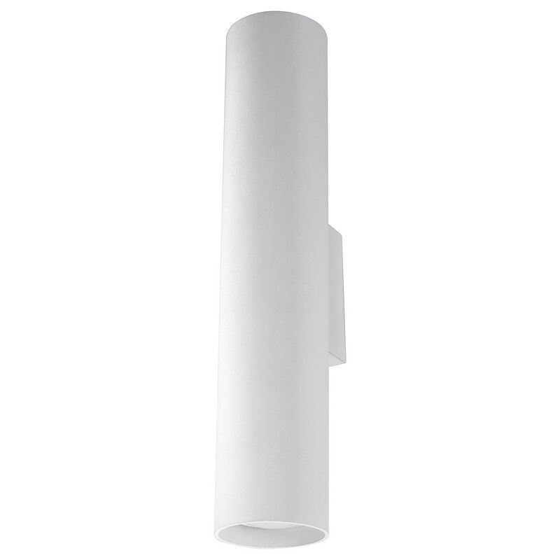 Witte up down wandlamp Harley, aluminium