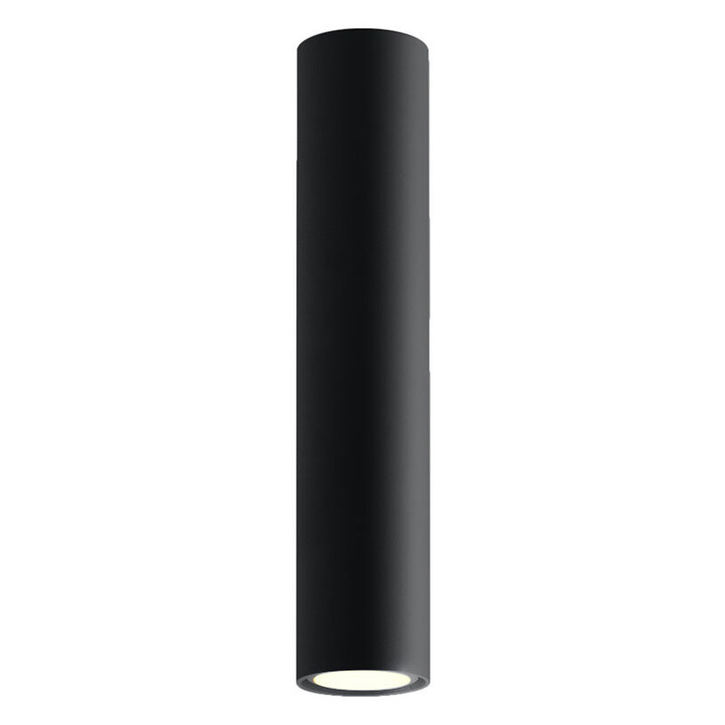 Zwarte opbouwspot Harley, aluminium, 30 cm