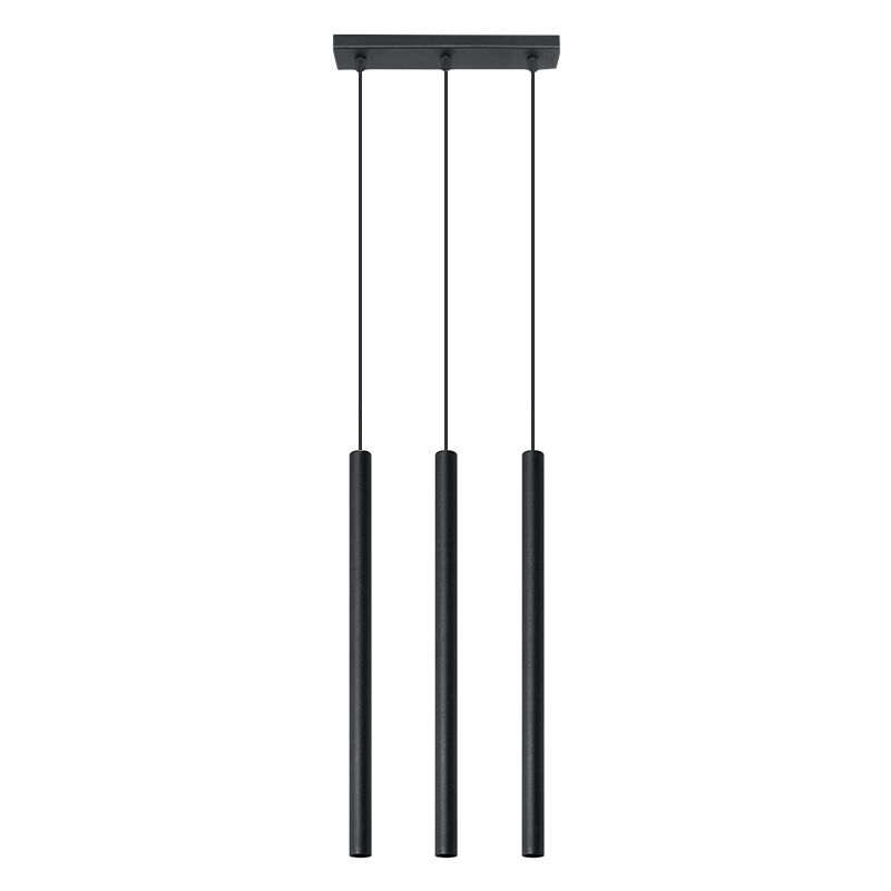 Moderne hanglamp Hillary, zwart, aluminium, 3L
