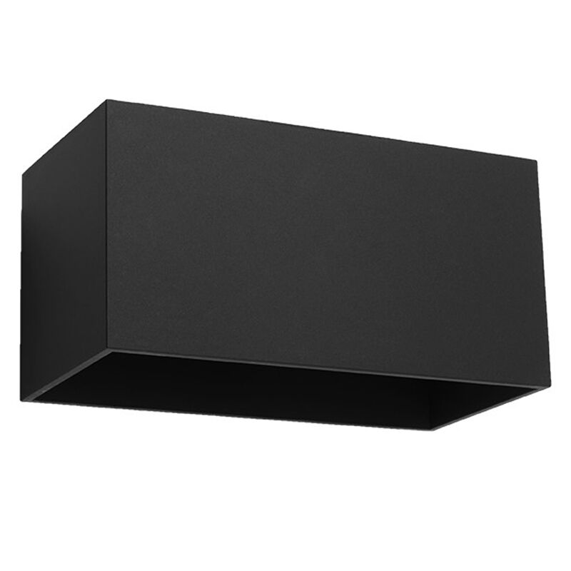Zwarte up down wandlamp Andro, aluminium