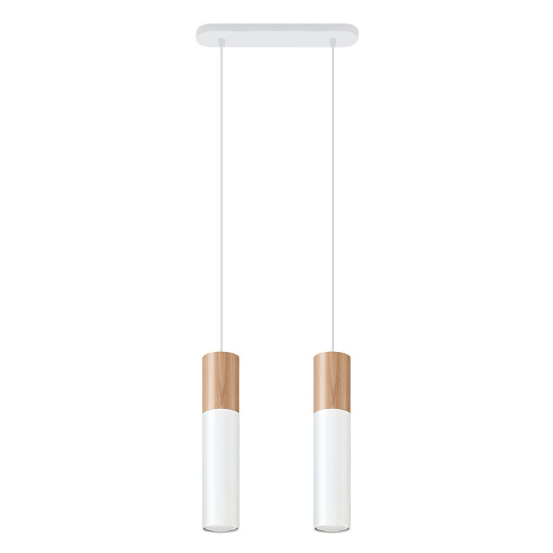 Witte hanglamp Francesca, aluminium, 2L