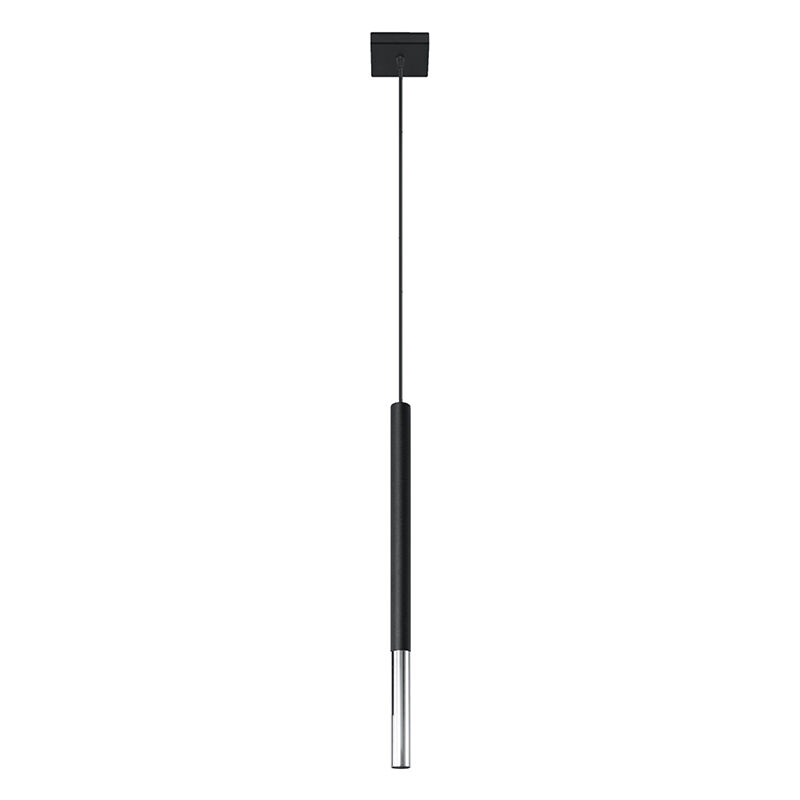 Moderne hanglamp Ilonca, chroom, aluminium