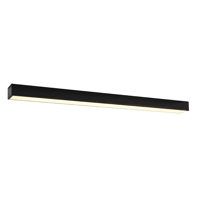 Moderne plafondlamp Mascha, zwart, aluminium, 31W, 3000K