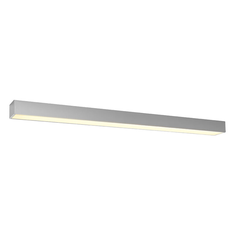 Moderne plafondlamp Mascha, grijs, aluminium, 31W, 3000K