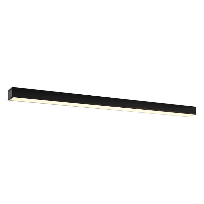 Moderne plafondlamp Mascha, zwart, aluminium, 48W, 3000K