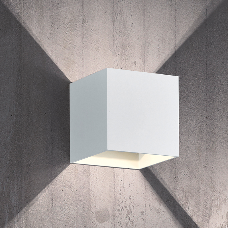 Witte up down wandlamp modern, Eva, 4,3W, 3000K LED