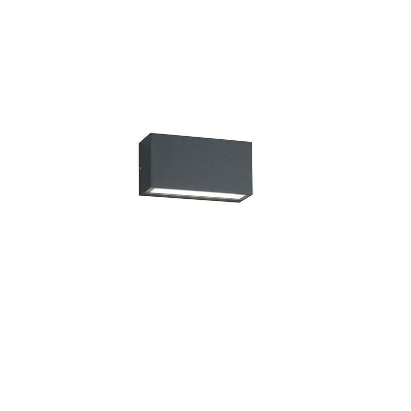 Antraciete buitenlamp modern, Seby, 10W, 3000K LED, IP65