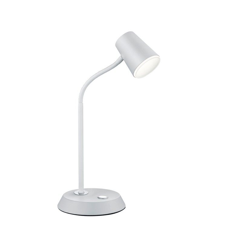 Witte tafellamp glas, Laysha, 4,7W, 3000K LED, met schakelaar