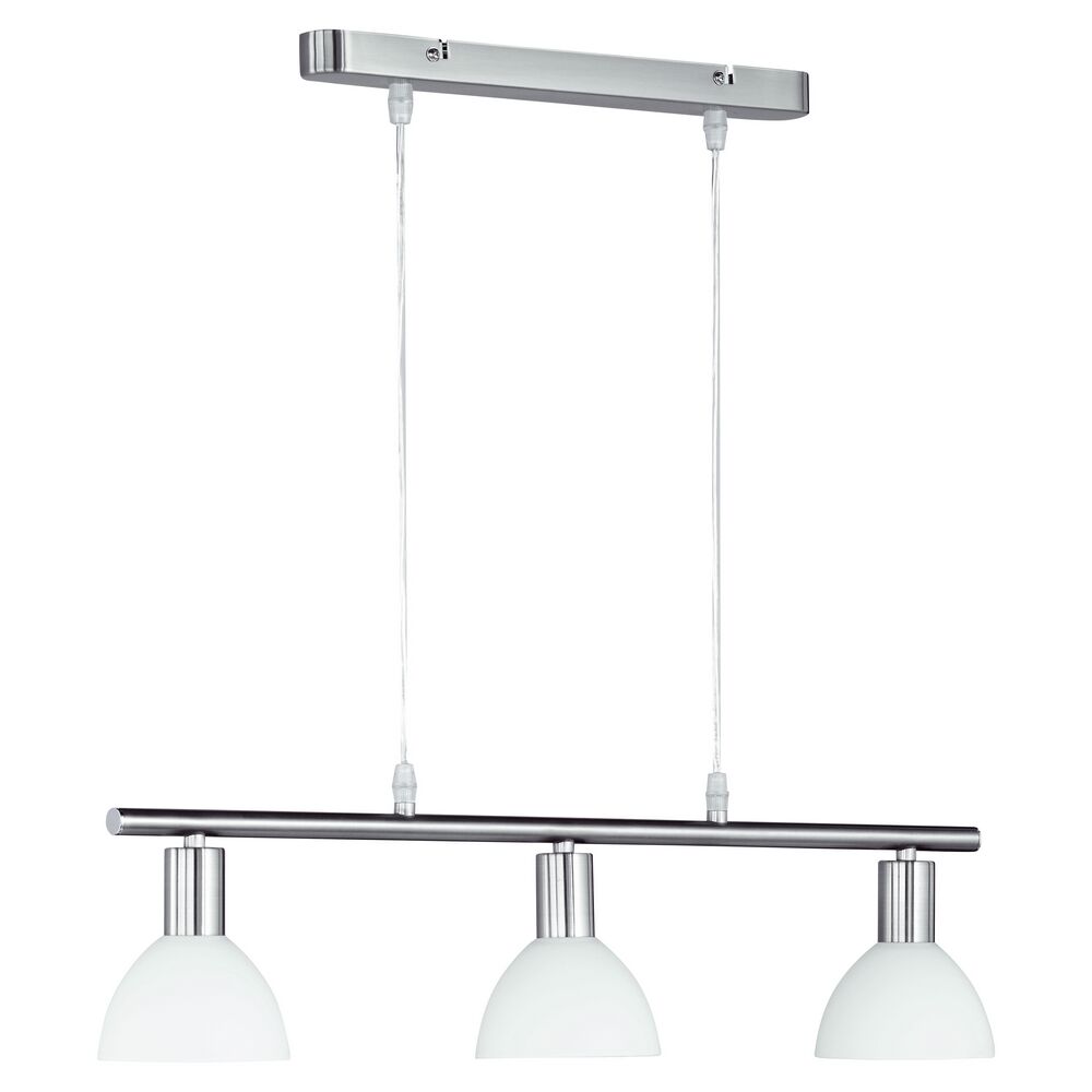 Nikkelen hanglamp glas, Babette