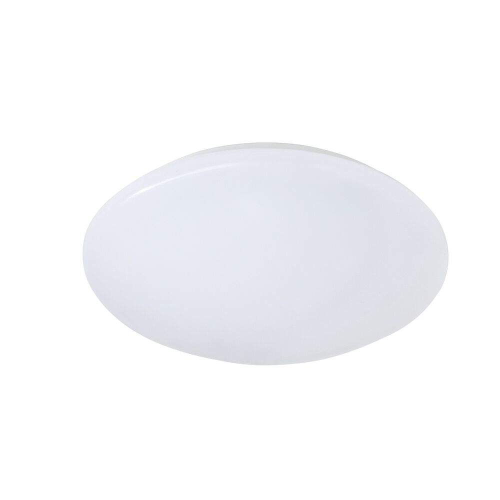 Witte plafonnière kunststof, Vanysia, 12W, 3000K LED, IP44