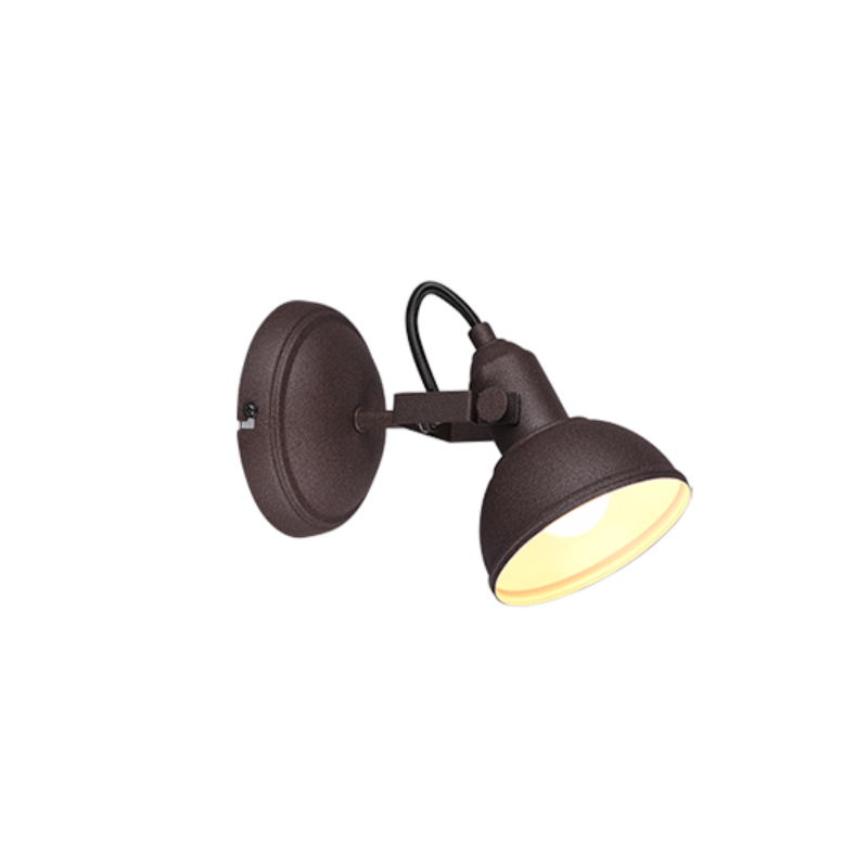 Industriële wandlamp roestkleurig, Kibek