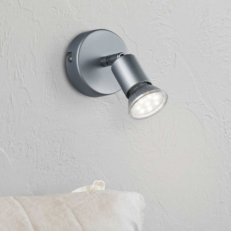 Zilveren wandspot modern, Belal