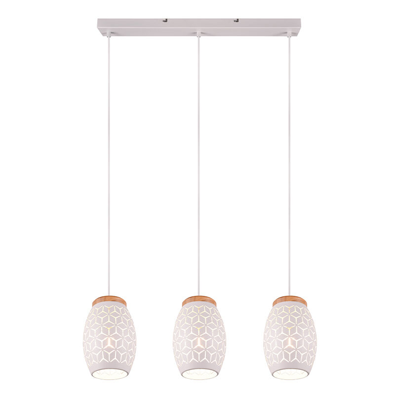 Witte hanglamp modern, Delana