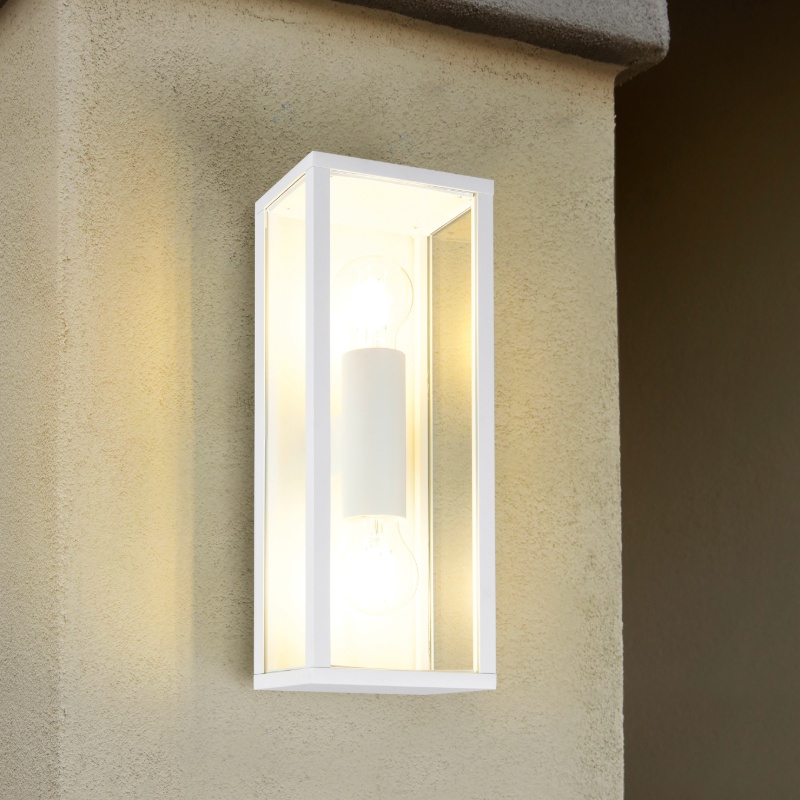 Witte buitenlamp modern, Sanna, IP44