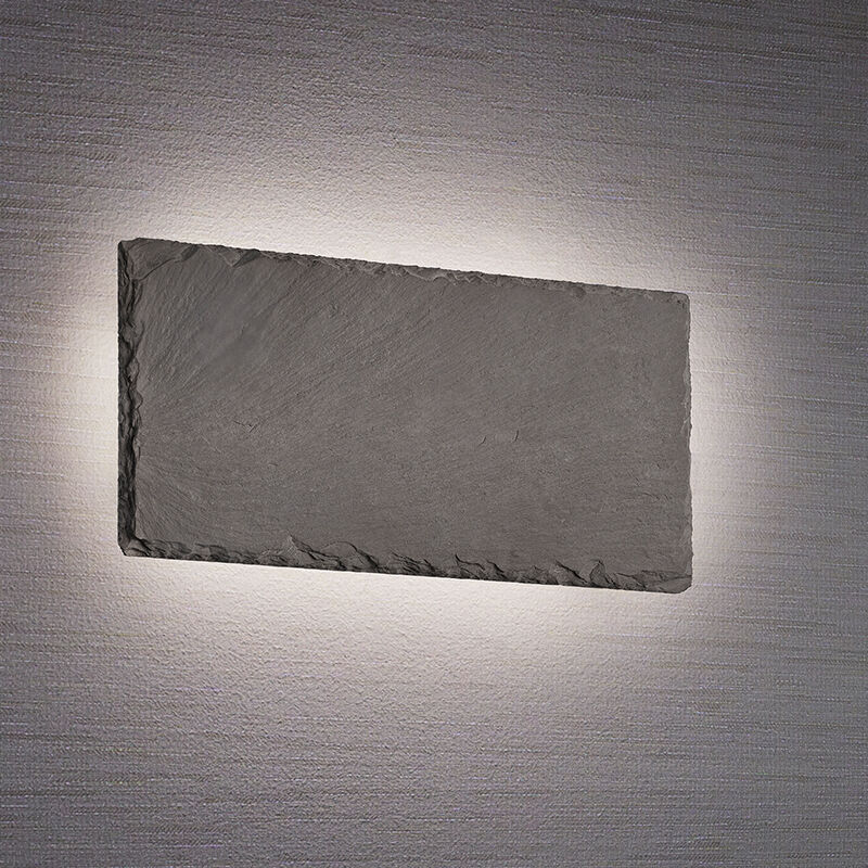 Moderne wandlamp Faisal, zwart, 9w geintegreerd LED
