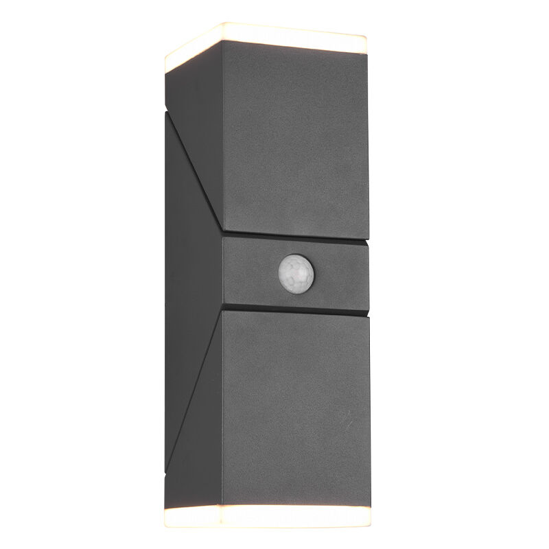 Antraciete buitenlamp met bewegingssensor Liron, aluminium, modern, 7w, 3000K LED