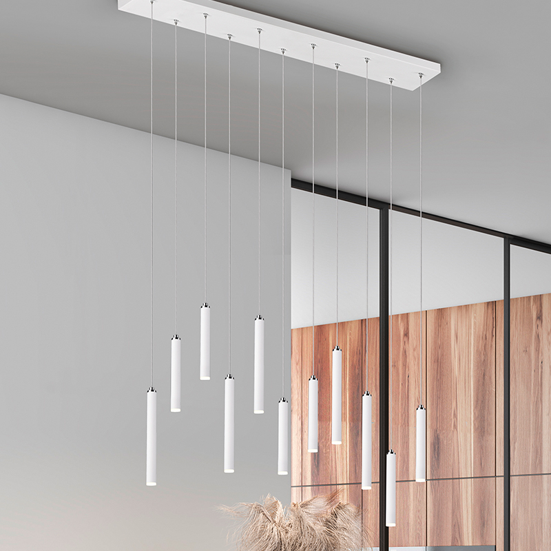 Moderne hanglamp Jessamy, wit, 2,5w geintegreerd LED