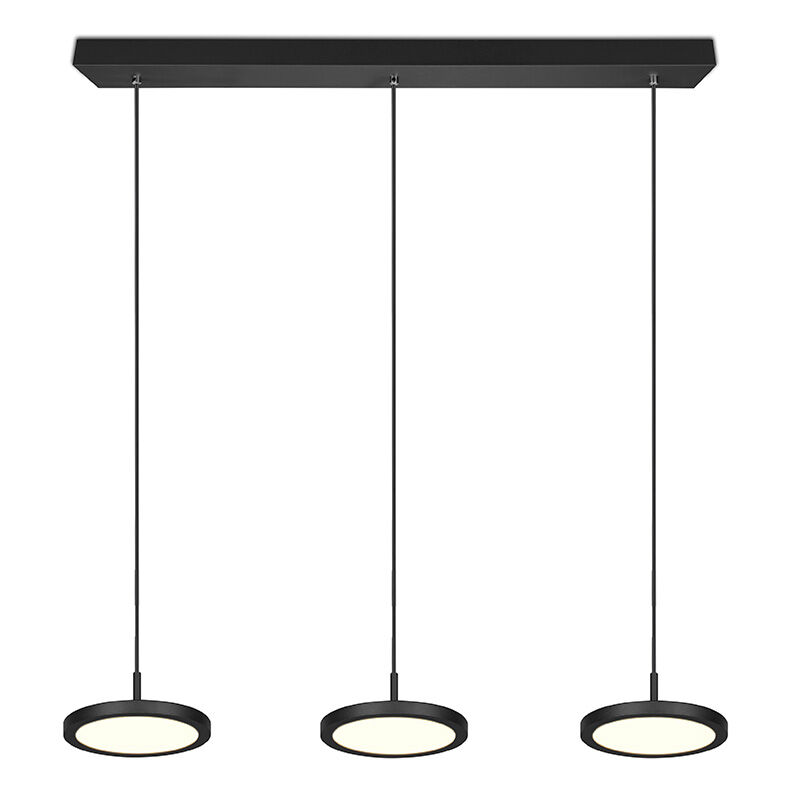 Zwarte hanglamp modern, Jakoba, 10W, 3000K LED