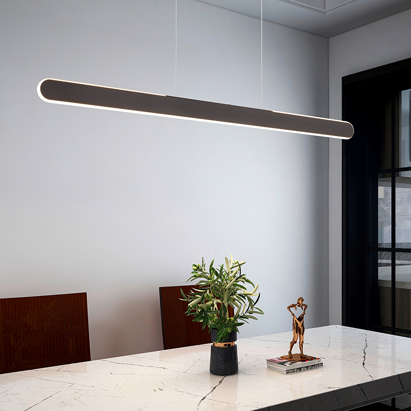 Zwarte hanglamp modern, Dwayn, 28W, warm tot koud wit verstelbare LED