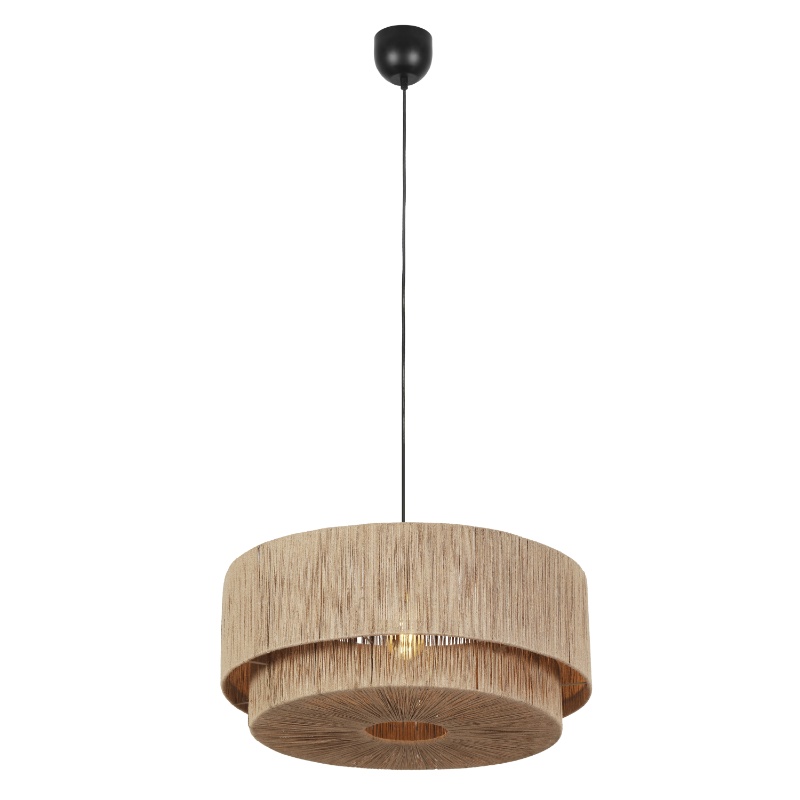 Beige eettafel hanglamp landelijk, Rinus