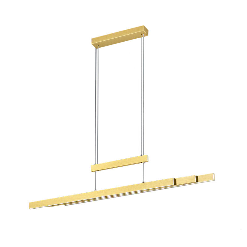 Messing hanglamp modern, Jessey, 42W, warm tot koud wit verstelbare LED, met touchdimmer