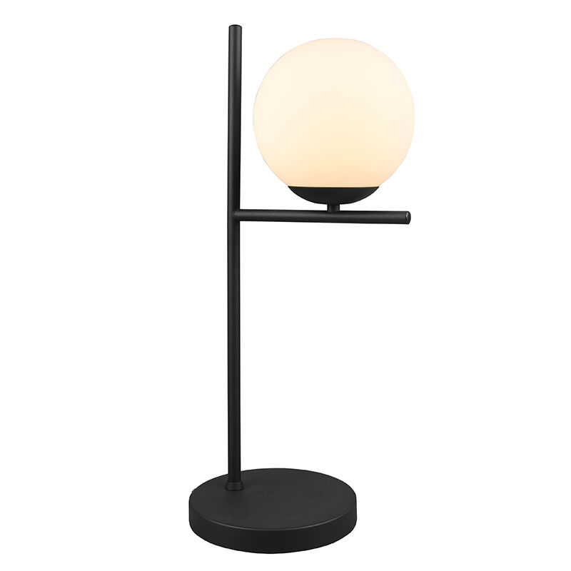 Witte tafellamp modern, Silkis, met schakelaar