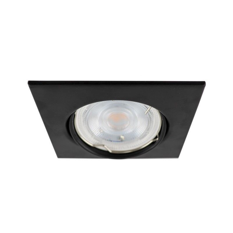 Zwarte inbouwspot Isabis, metaal, modern