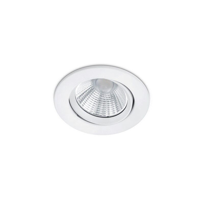 Witte badkamer inbouwspot Imani, metaal, IP23, 5 watt