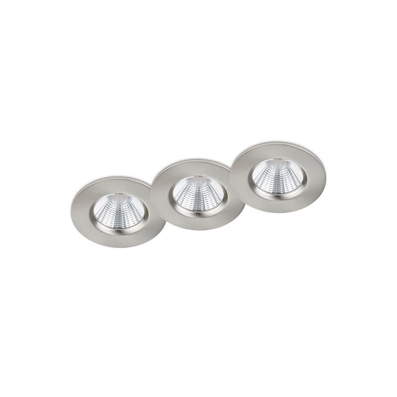 Nikkelen badkamer inbouwspot Iman, metaal, IP65, 5 watt