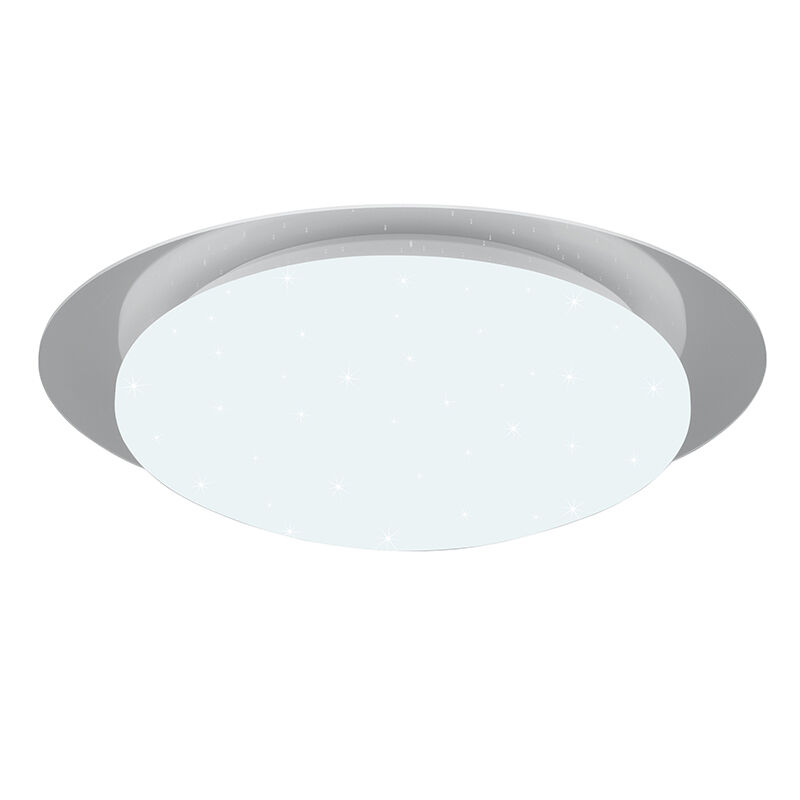 Moderne badkamer plafondlamp Marlena, wit, kunststof, geïntegreerde LED