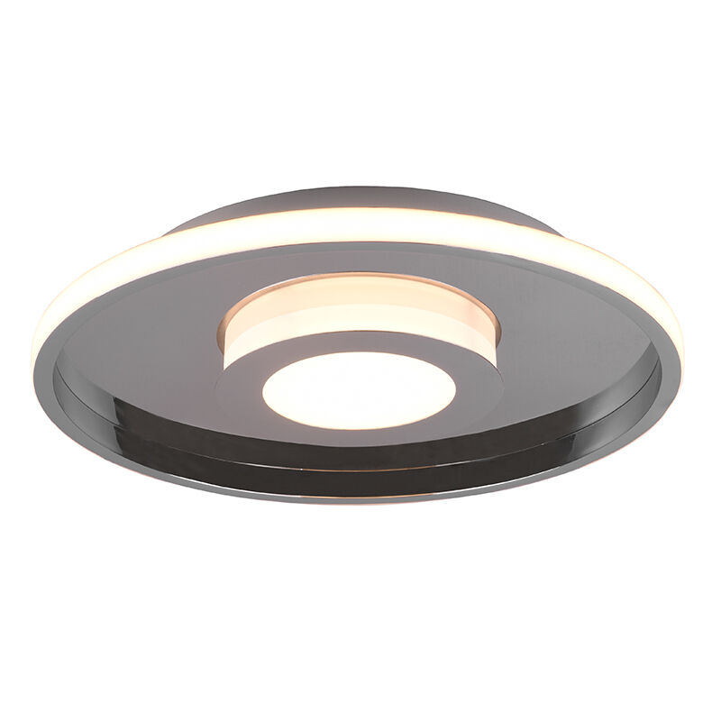 Moderne badkamer plafondlamp Kayla, chroom, metaal, geïntegreerde LED