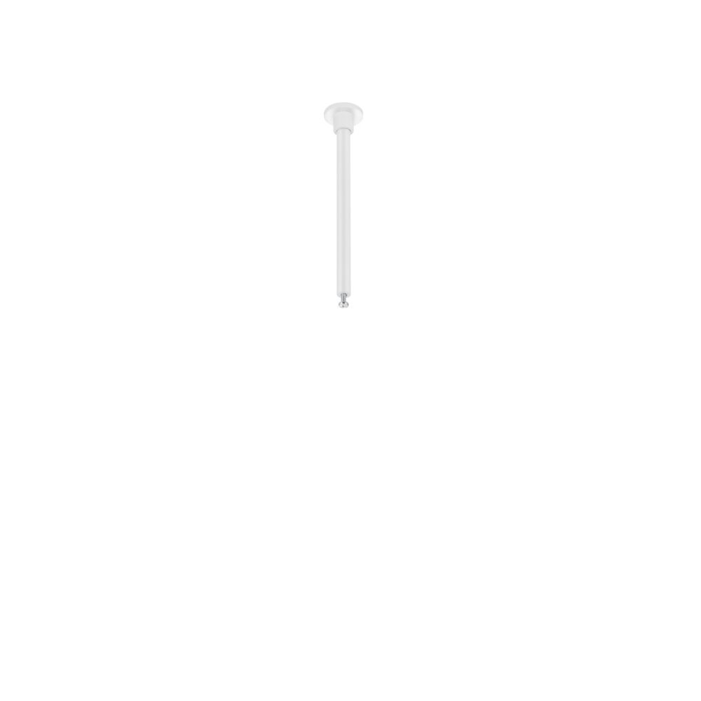 Ophangstuk 2 fase railverlichting, 12,5 cm, wit