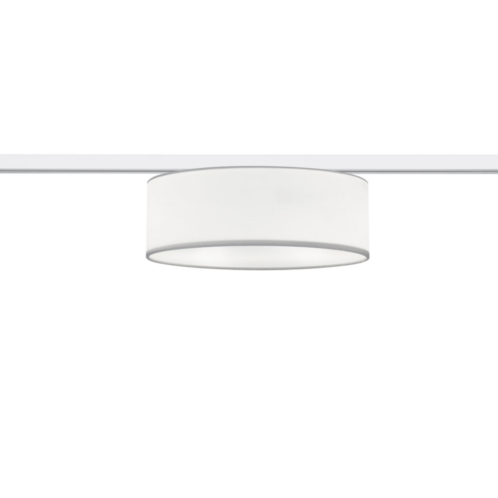 Witte plafonniere Oliver  voor 2 fase railverlichting