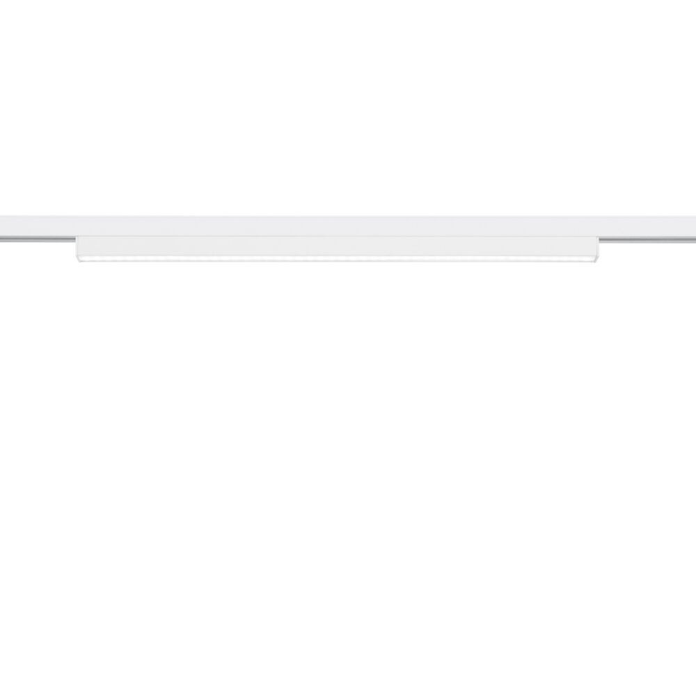 Witte klemlamp Chloe voor 2 fase railverlichting