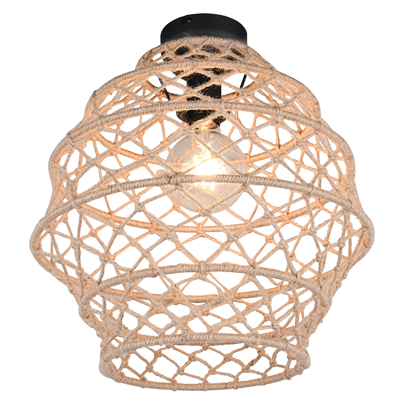 Bruine plafondlamp landelijk, Liduina