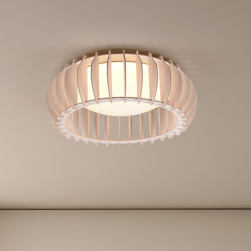 Moderne plafonniere Bilge, wit, kunststof, geïntegreerde LED