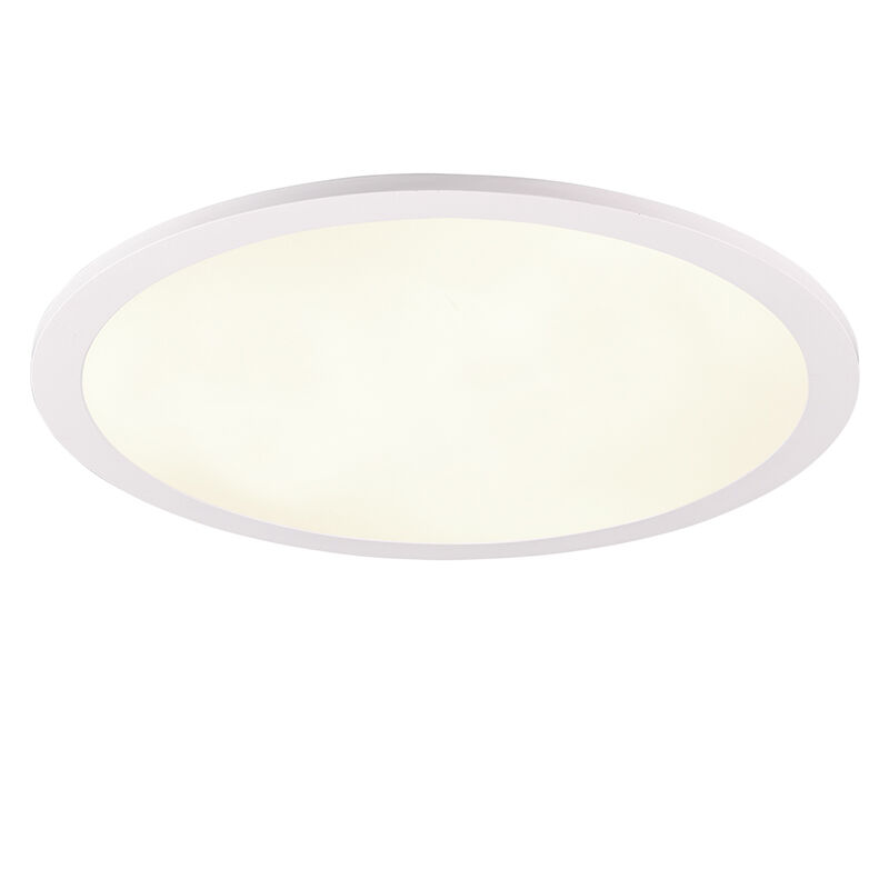 Witte plafonniere Odion, kunststof, modern, 20 watt