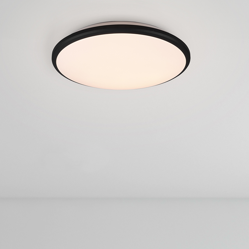 Moderne plafonniere Celine, zwart, kunststof, geïntegreerde LED