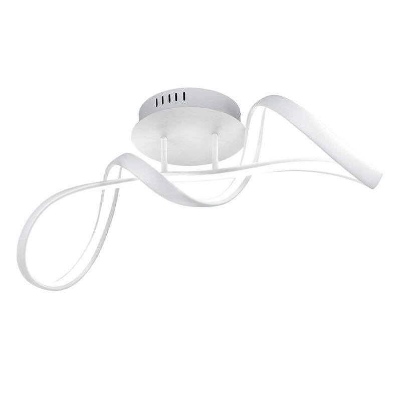 Witte plafondlamp Renso, metaal, design, 28w, 4000K LED