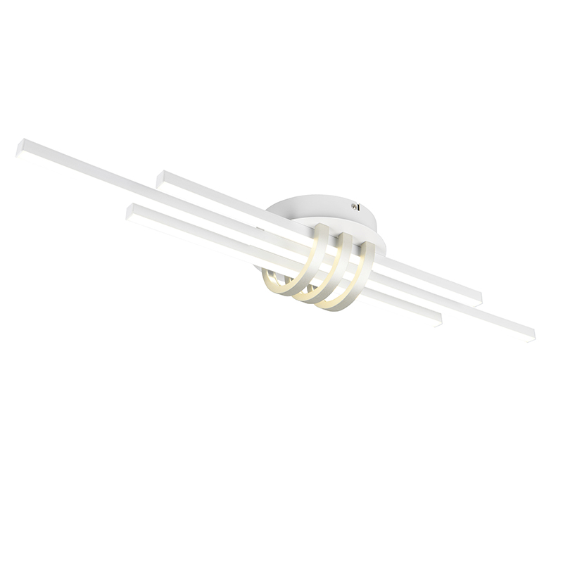Witte plafonnière modern, Saloua, 20W, 4000K LED, 3-staps dimbaar
