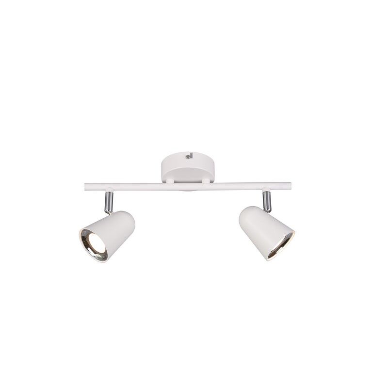 Witte plafondspot Taj, kunststof, modern, 3 watt