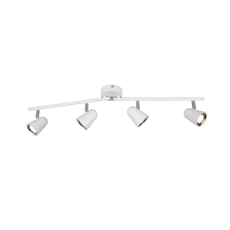 Witte plafondspot Taj, kunststof, modern, 3 watt