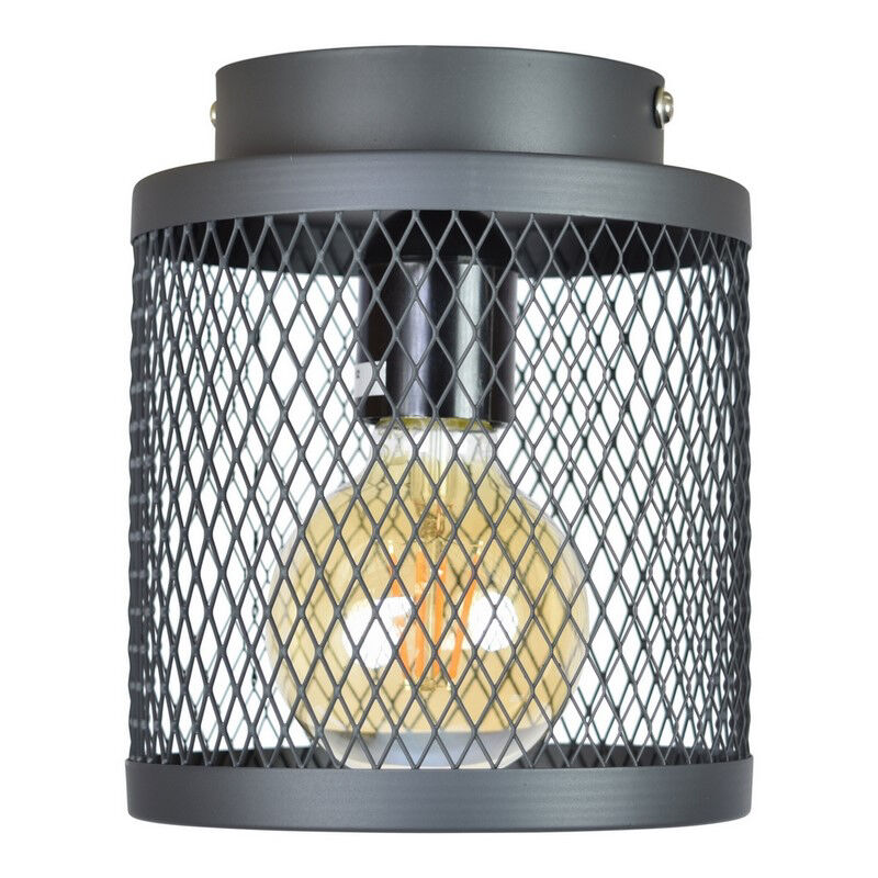 Vintage zwarte gaas plafondlamp Dagior