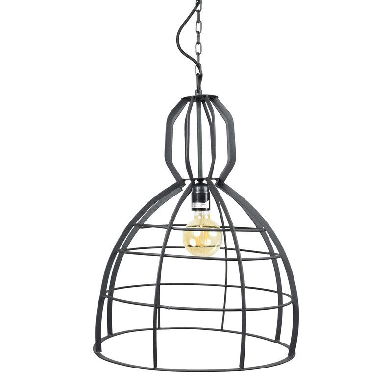 Industriële hanglamp Lewis, Zwart