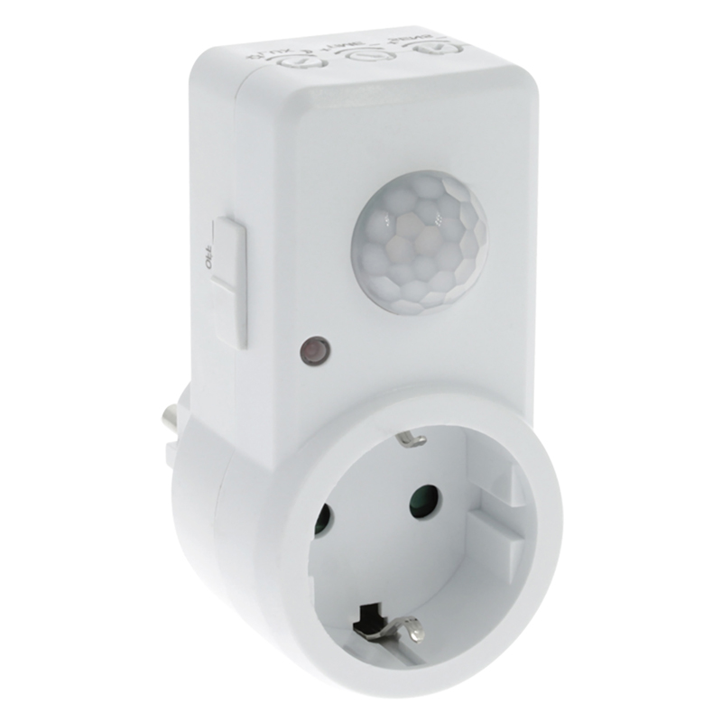 Q-Link stopcontact met bewegingsmelder, randaarde, ST110A