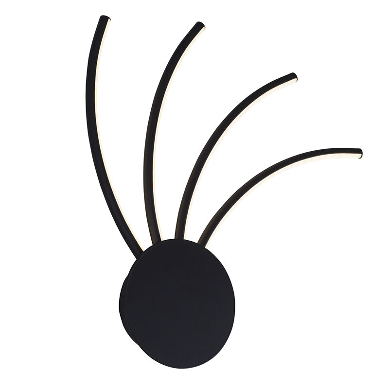 Moderne wandlamp goud, Laurina, 11W, warm tot koud wit verstelbare LED