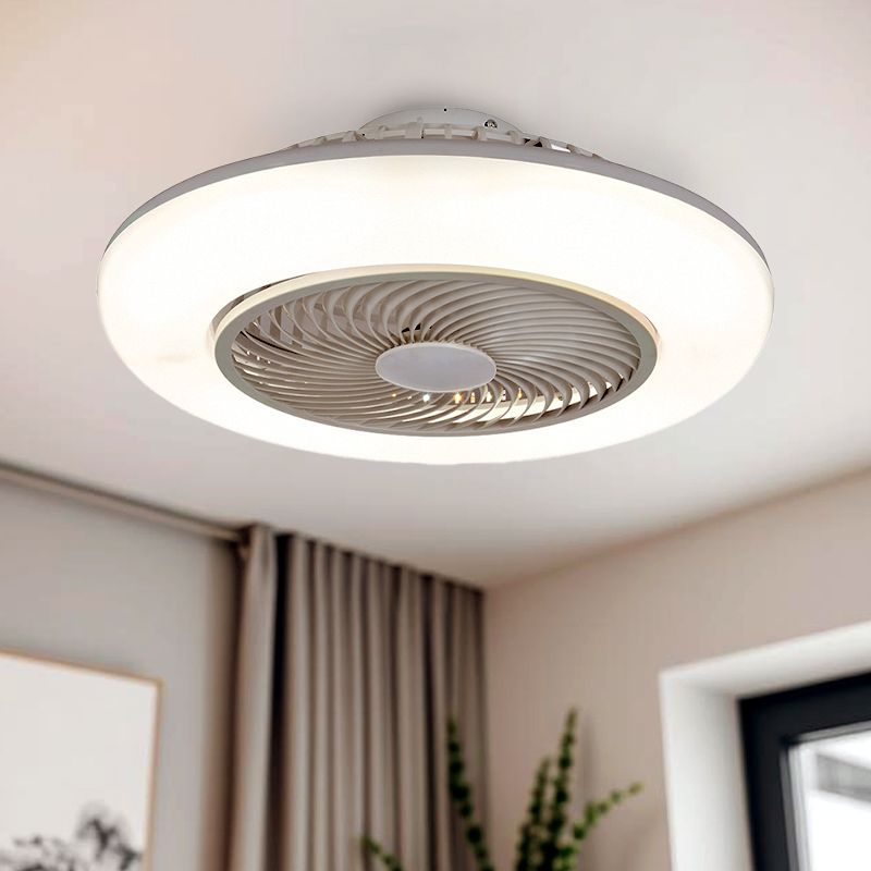 Moderne plafondventilator grijs, Hale, 40W, 3000K LED, met afstandsbediening Moderne plafondventilator grijs, Hale, 40W, 3000K LED, met afstandsbediening